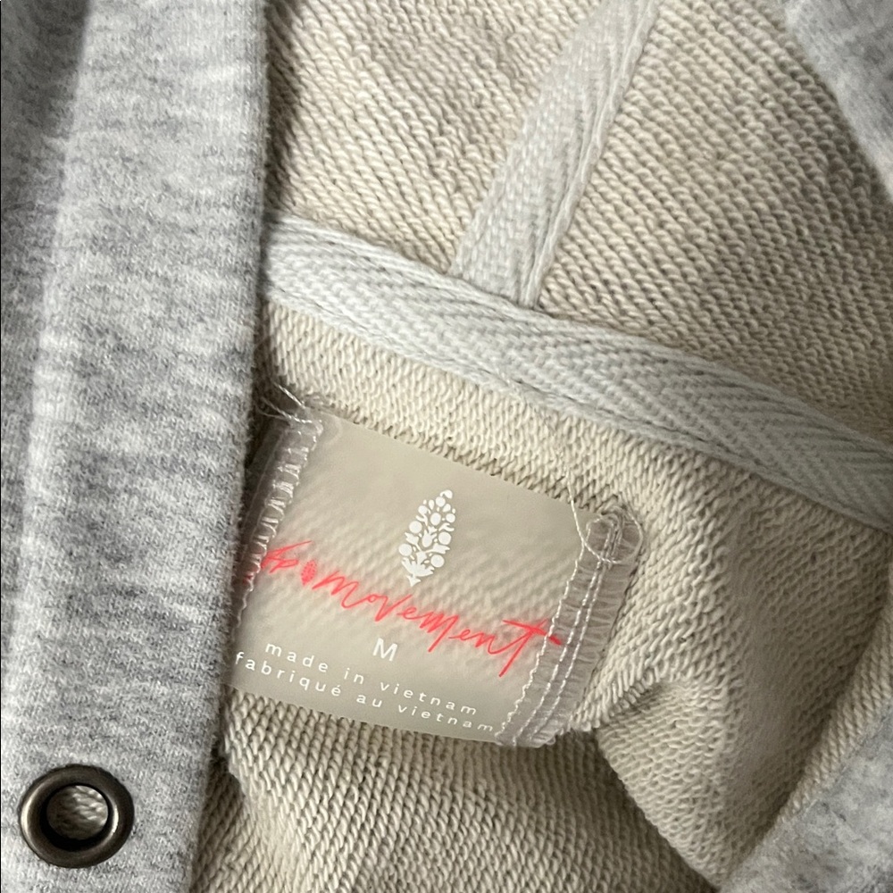 FP Movement by Free People Gray Hoodie with Black Design - Picture 4 of 6